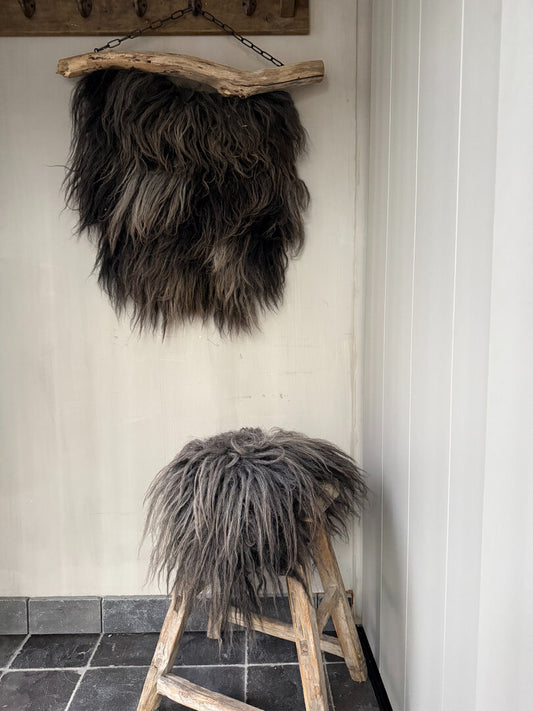 Wandkraag + kruk vacht
