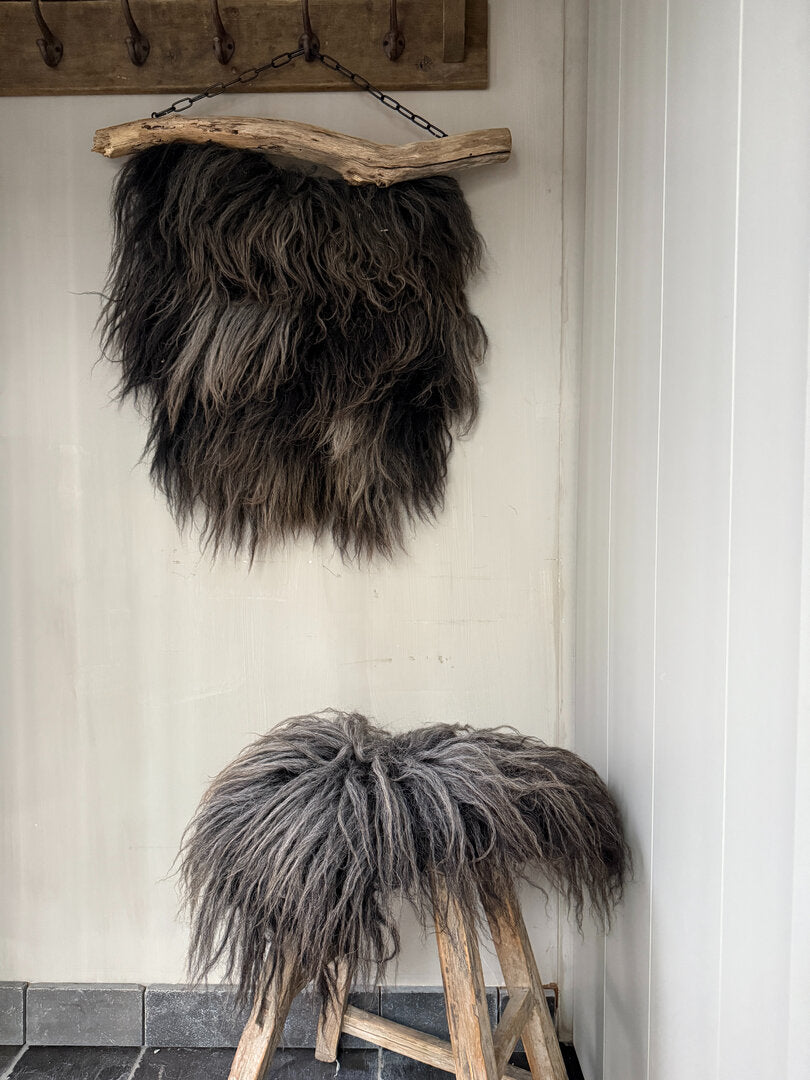 Wandkraag + kruk vacht