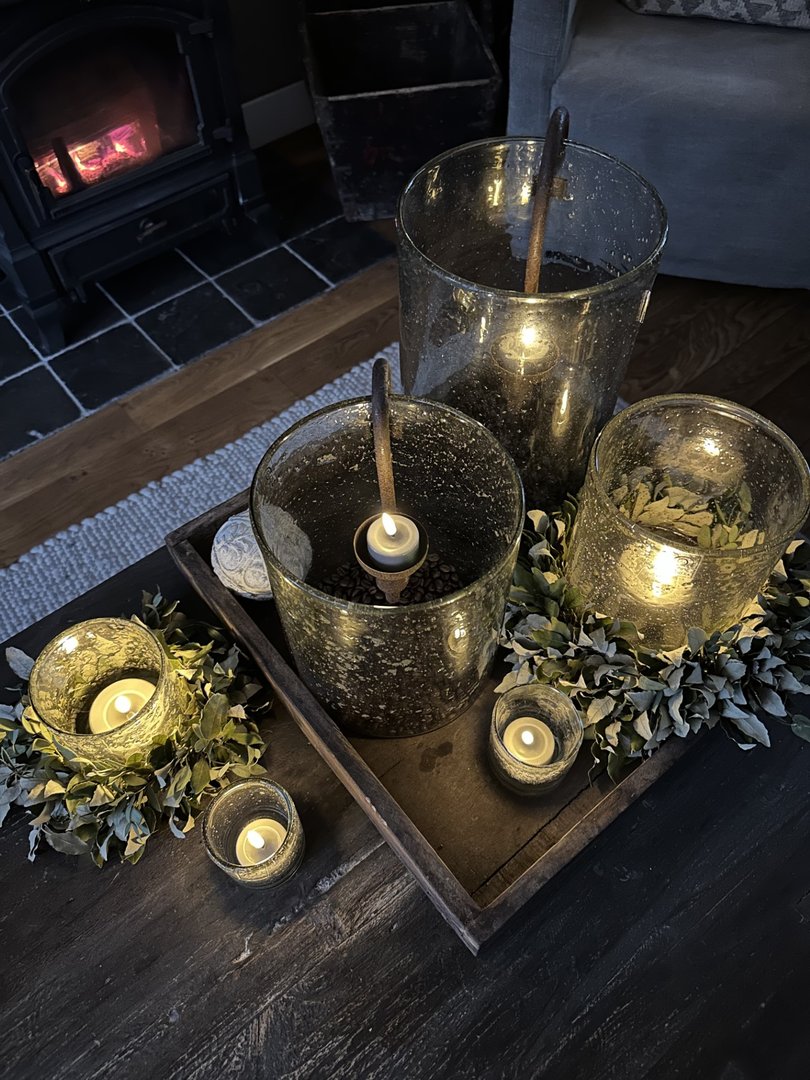 Waxinelichtje Wax LED Grijs (2 stuks) - My Sober Home