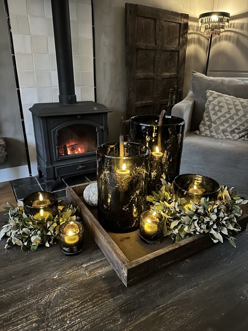 Waxinelichtje Wax LED Grijs (2 stuks) - My Sober Home