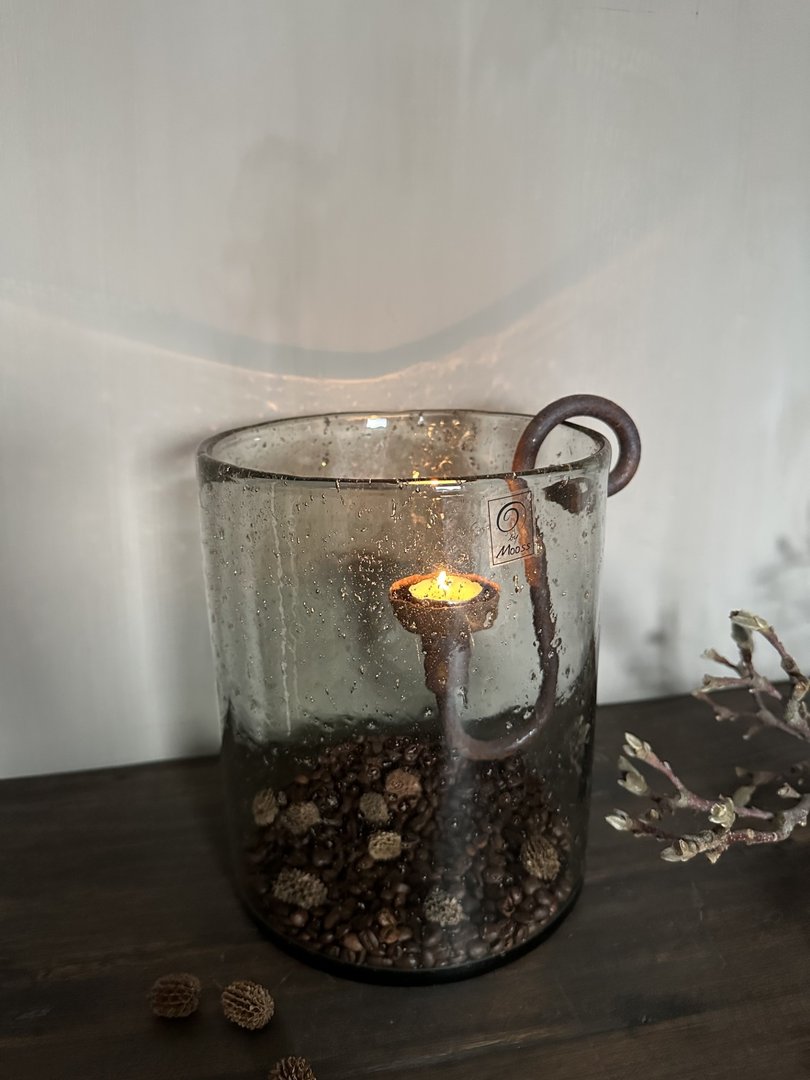 Windlicht steenslag 20x25 cm - My Sober Home