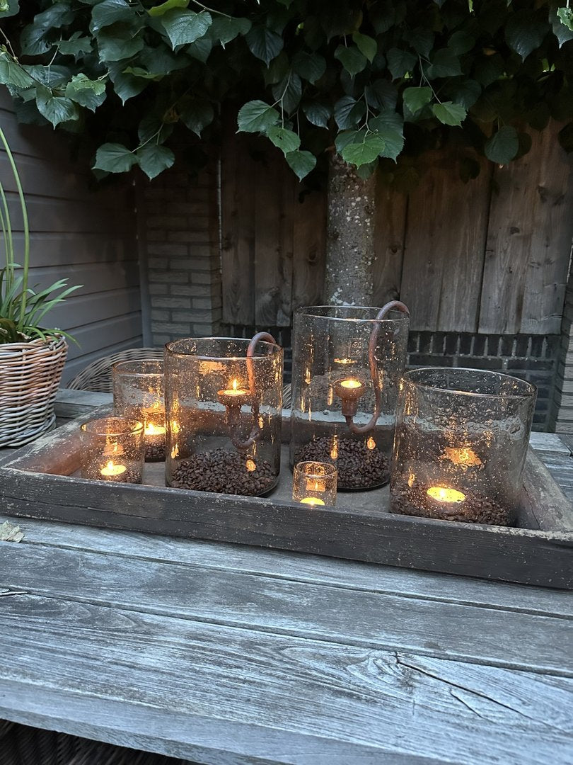 Windlicht steenslag 10x11 cm - My Sober Home