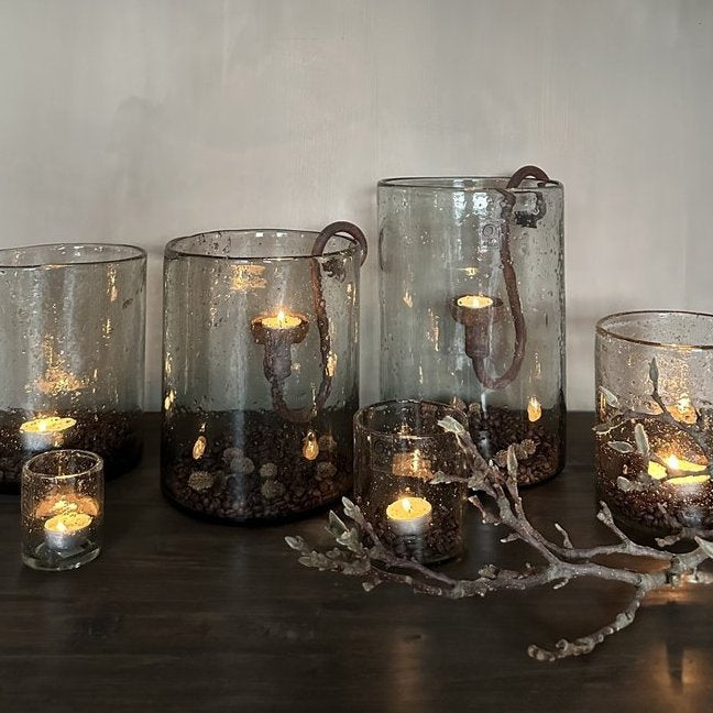 Windlicht steenslag 20x 30 cm - My Sober Home