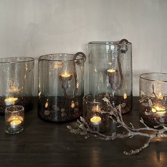 Windlicht steenslag 20x 30 cm - My Sober Home