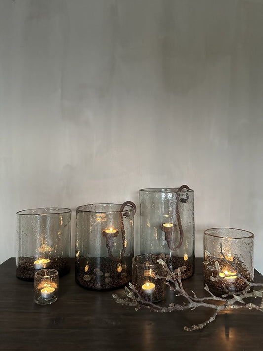 Windlicht steenslag 10x11 cm - My Sober Home