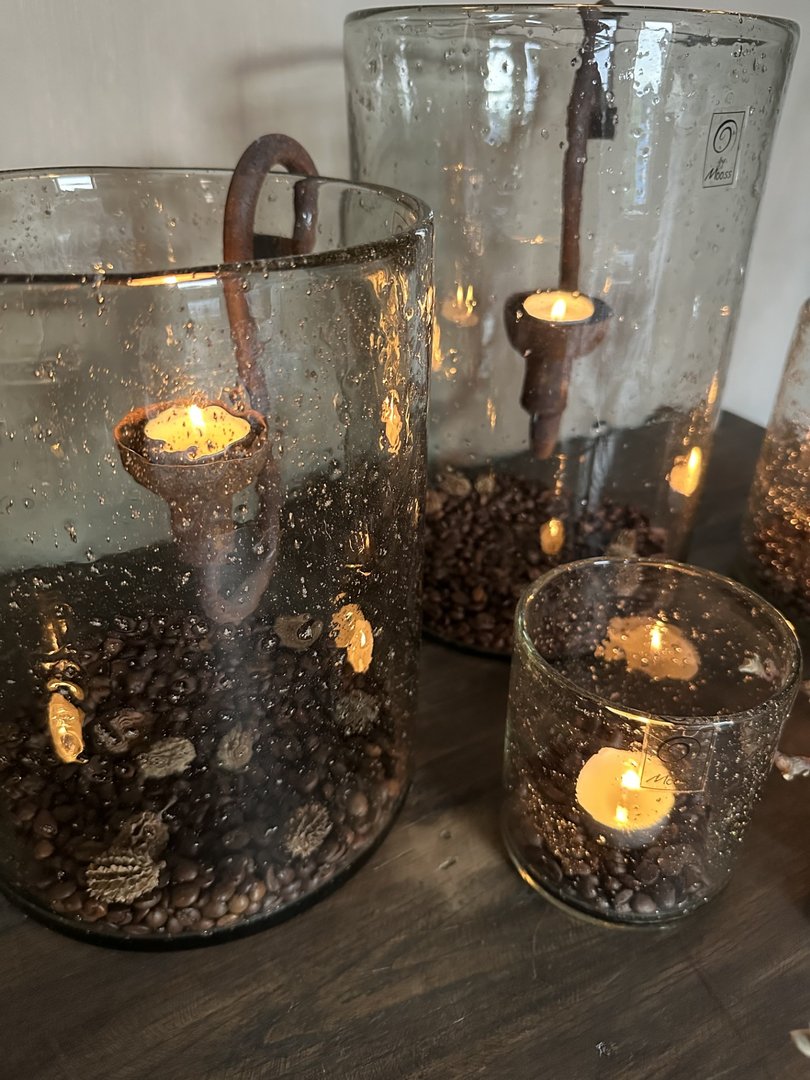 Windlicht steenslag 20x 30 cm - My Sober Home