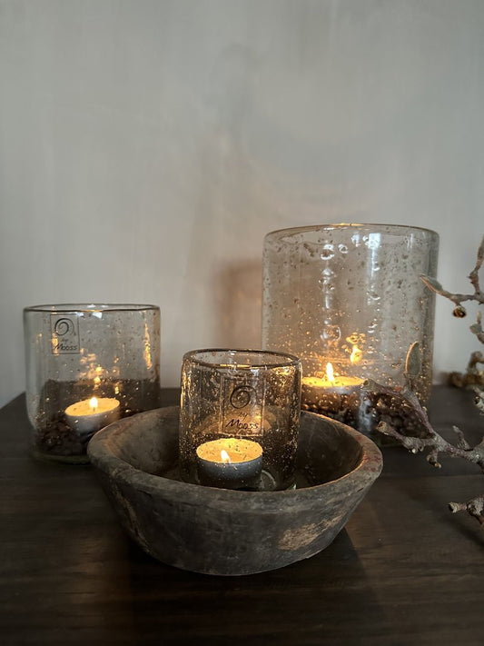 Windlicht steenslag 7x8 cm - My Sober Home
