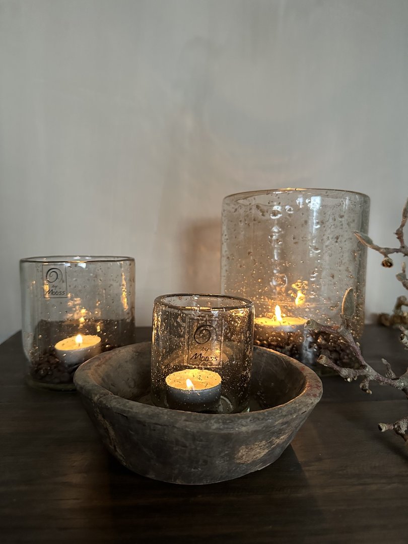 Windlicht steenslag 10x11 cm - My Sober Home