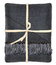 Linnen plaid charcoal/ antraciet - My Sober Home