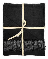 Linnen plaid zwart - My Sober Home