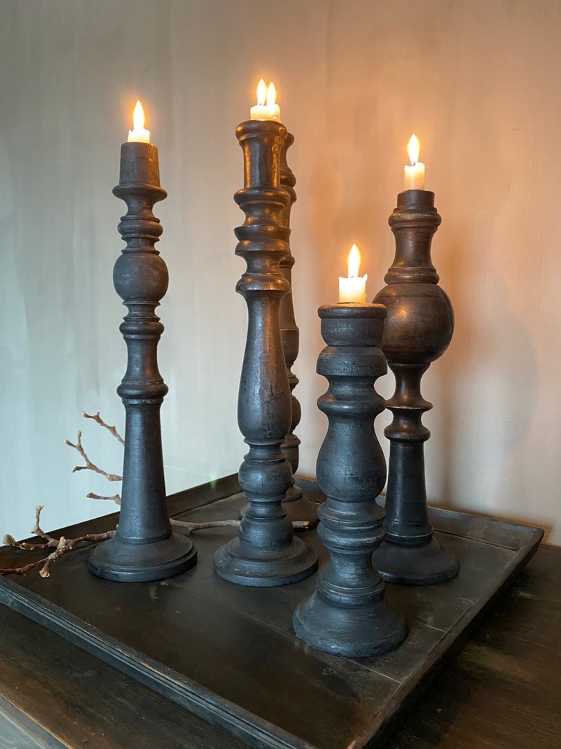 Kandelaar mat zwart 48 - My Sober Home